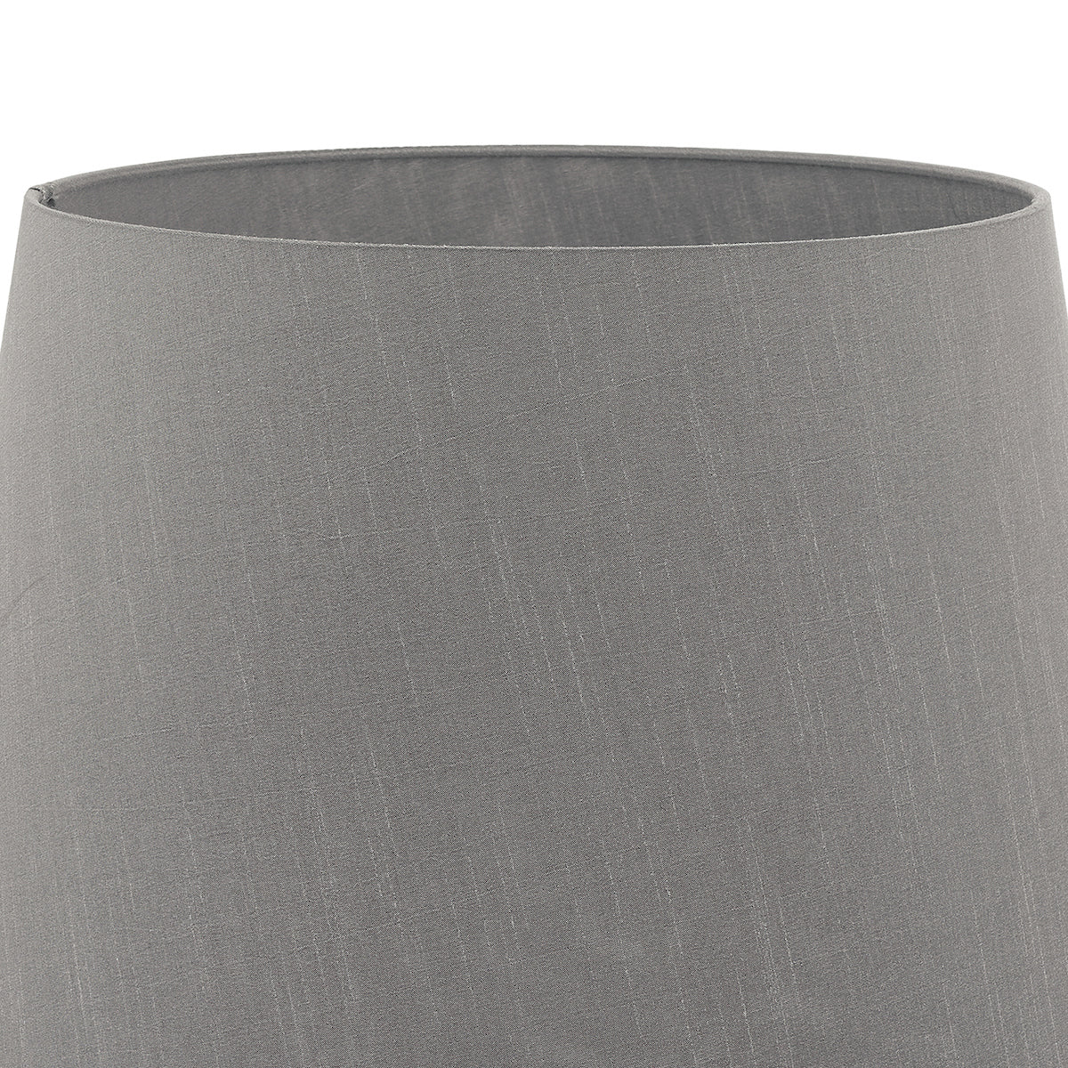 Cezanne Grey Faux Silk Tapered Drum Shade 45cm<br>Grey