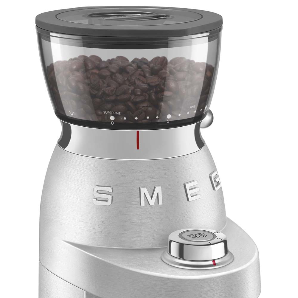 Smeg CGF02SSUK Mini Pro Coffee Grinder in Stainless Steel