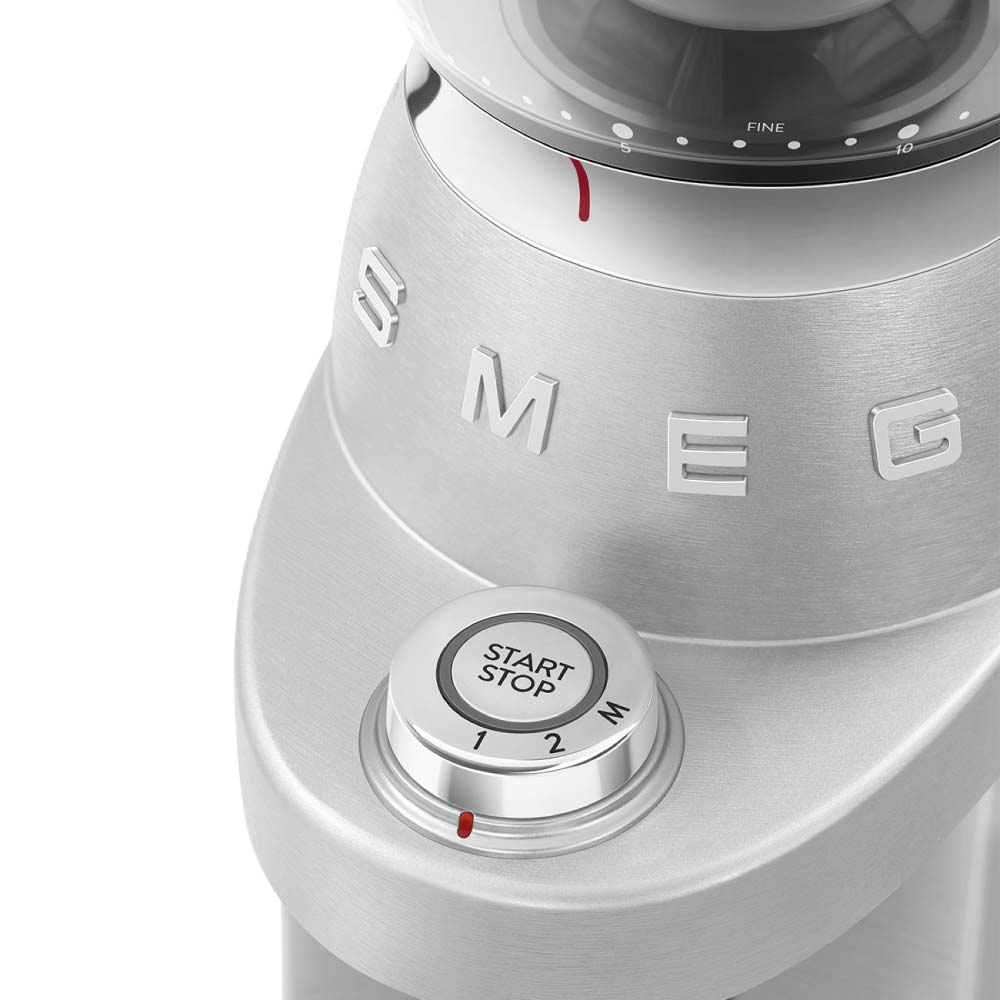 Smeg CGF02SSUK Mini Pro Coffee Grinder in Stainless Steel