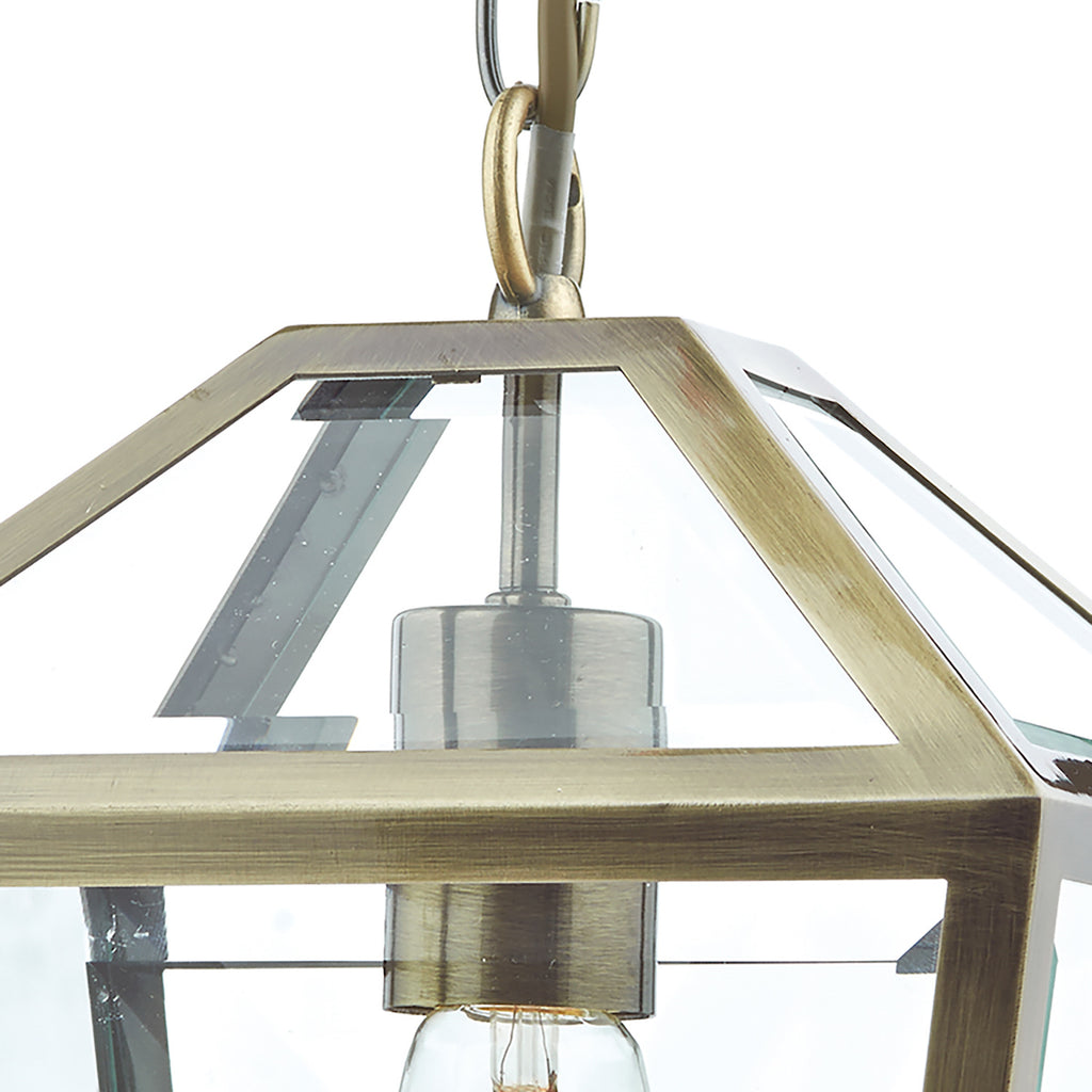 Churchill 1 Light Pendant Antique Brass<br>Antique Brass