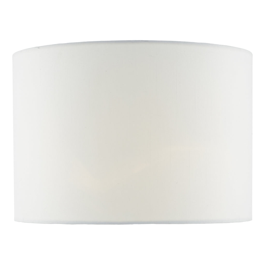 Ciara White Linen Drum Shade 33cm<br>White