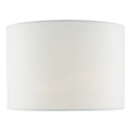 Ciara White Linen Drum Shade 33cm<br>White