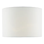 Ciara White Linen Drum Shade 33cm<br>White