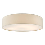 Cierro 6 Light Flush Taupe With Diffuser 80cm<br>Taupe
