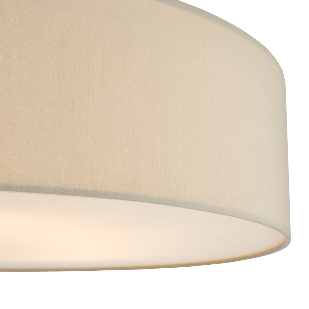 Cierro 6 Light Flush Taupe With Diffuser 80cm<br>Taupe