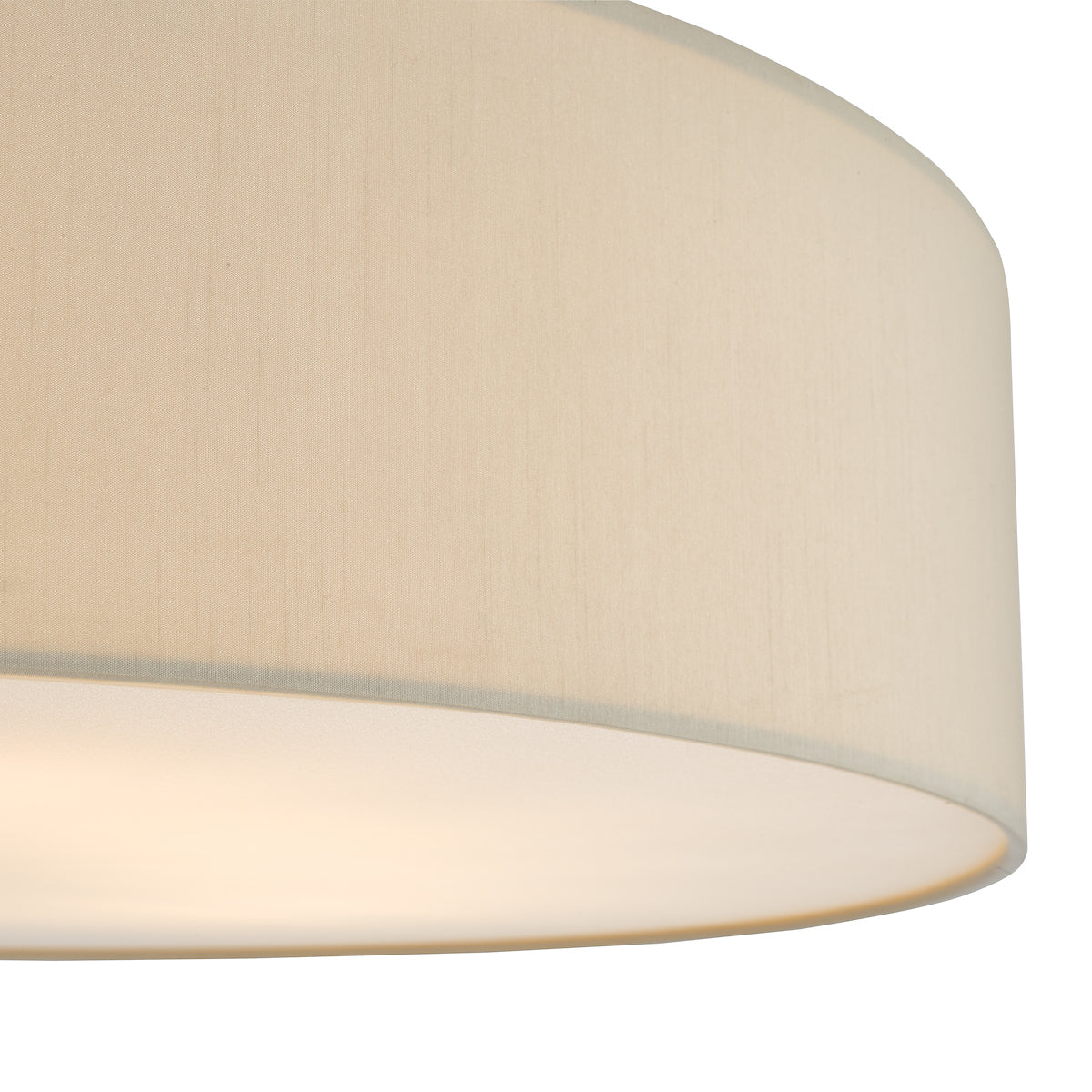 Cierro 6 Light Flush Taupe With Diffuser 80cm<br>Taupe