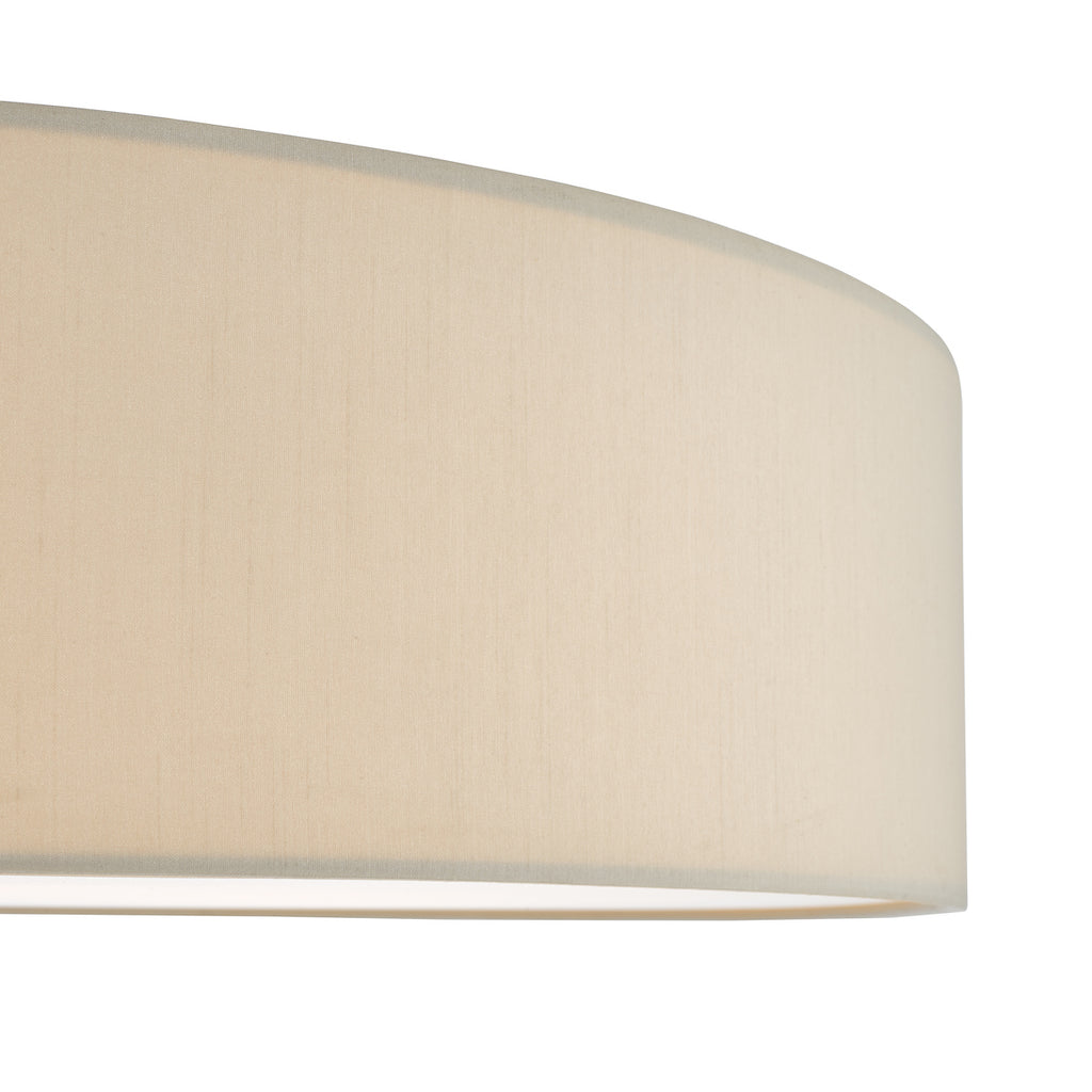 Cierro 6 Light Flush Taupe With Diffuser 80cm<br>Taupe