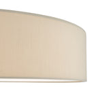 Cierro 6 Light Flush Taupe With Diffuser 80cm<br>Taupe
