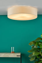 Cierro 6 Light Flush Taupe With Diffuser 80cm<br>Taupe