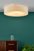 Cierro 6 Light Flush Taupe With Diffuser 80cm<br>Taupe
