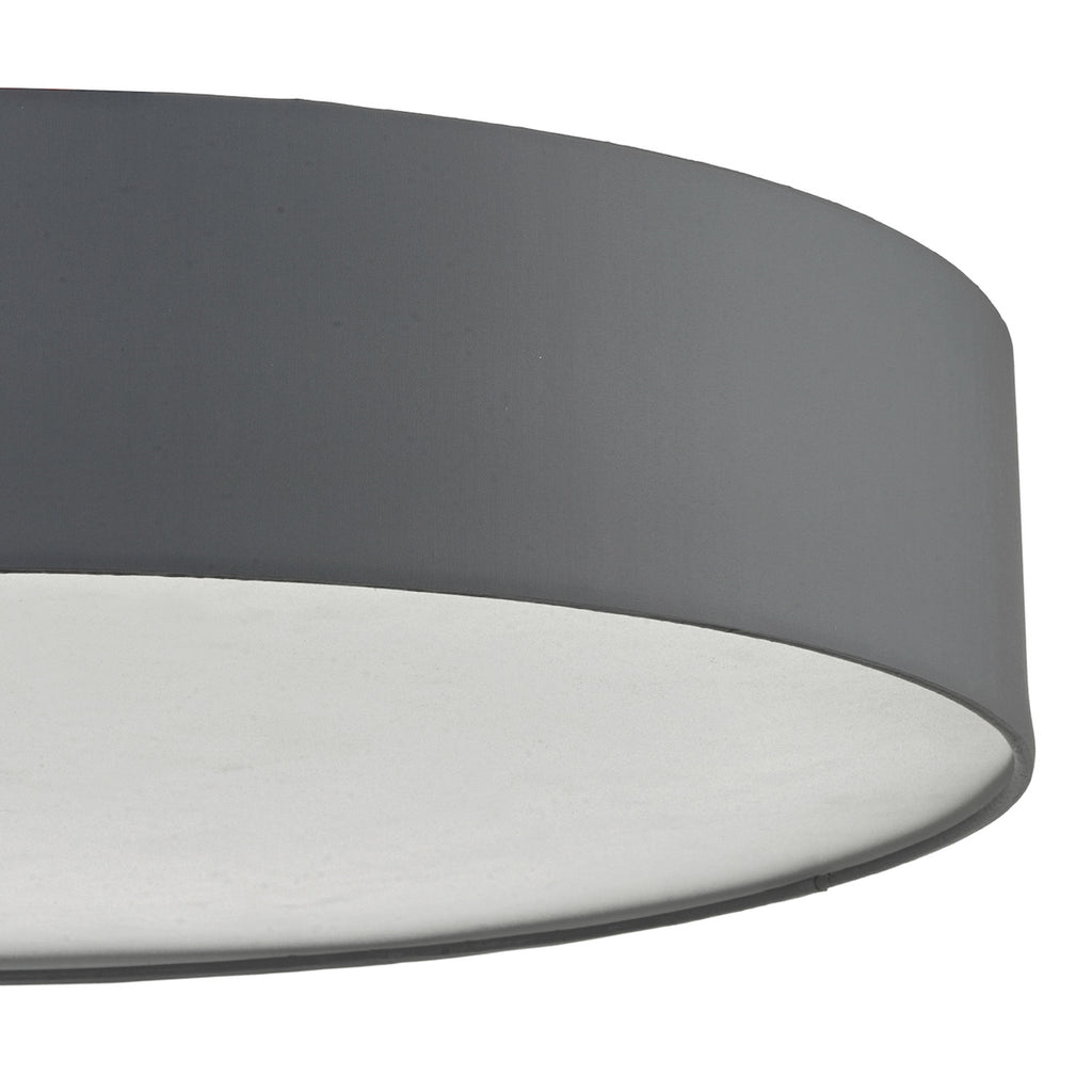 Cierro 6 Light Flush Grey 80cm<br>Grey