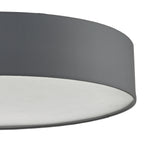 Cierro 6 Light Flush Grey 80cm<br>Grey
