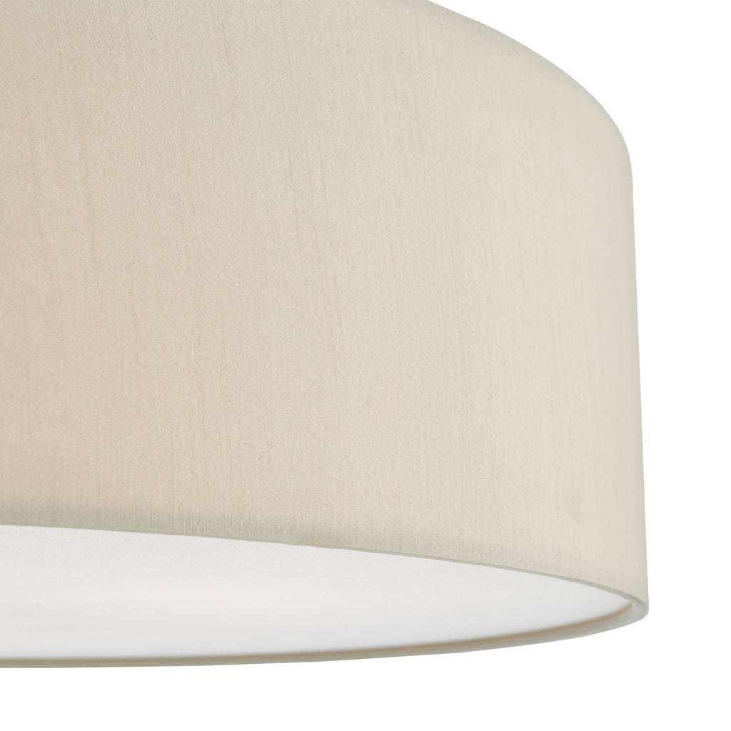 Cierro 4 Light Flush Taupe With Diffuser 60cm<br>Taupe