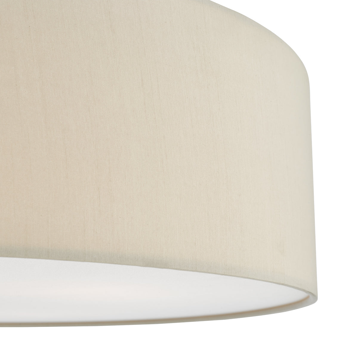Cierro 4 Light Flush Taupe With Diffuser 60cm<br>Taupe
