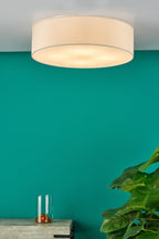 Cierro 4 Light Flush Taupe With Diffuser 60cm<br>Taupe