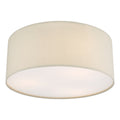 Cierro 3 Light Flush Taupe With Diffuser 40cm<br>Taupe