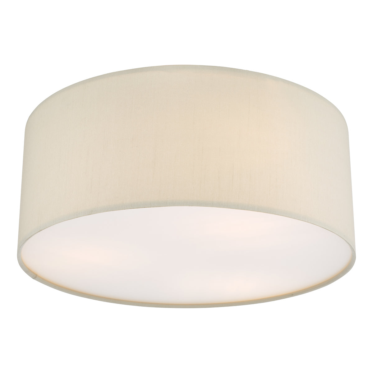 Cierro 3 Light Flush Taupe With Diffuser 40cm<br>Taupe