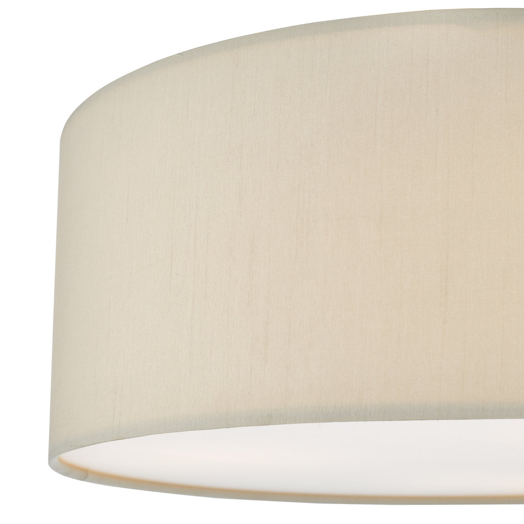 Cierro 3 Light Flush Taupe With Diffuser 40cm<br>Taupe