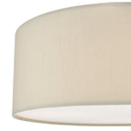Cierro 3 Light Flush Taupe With Diffuser 40cm<br>Taupe