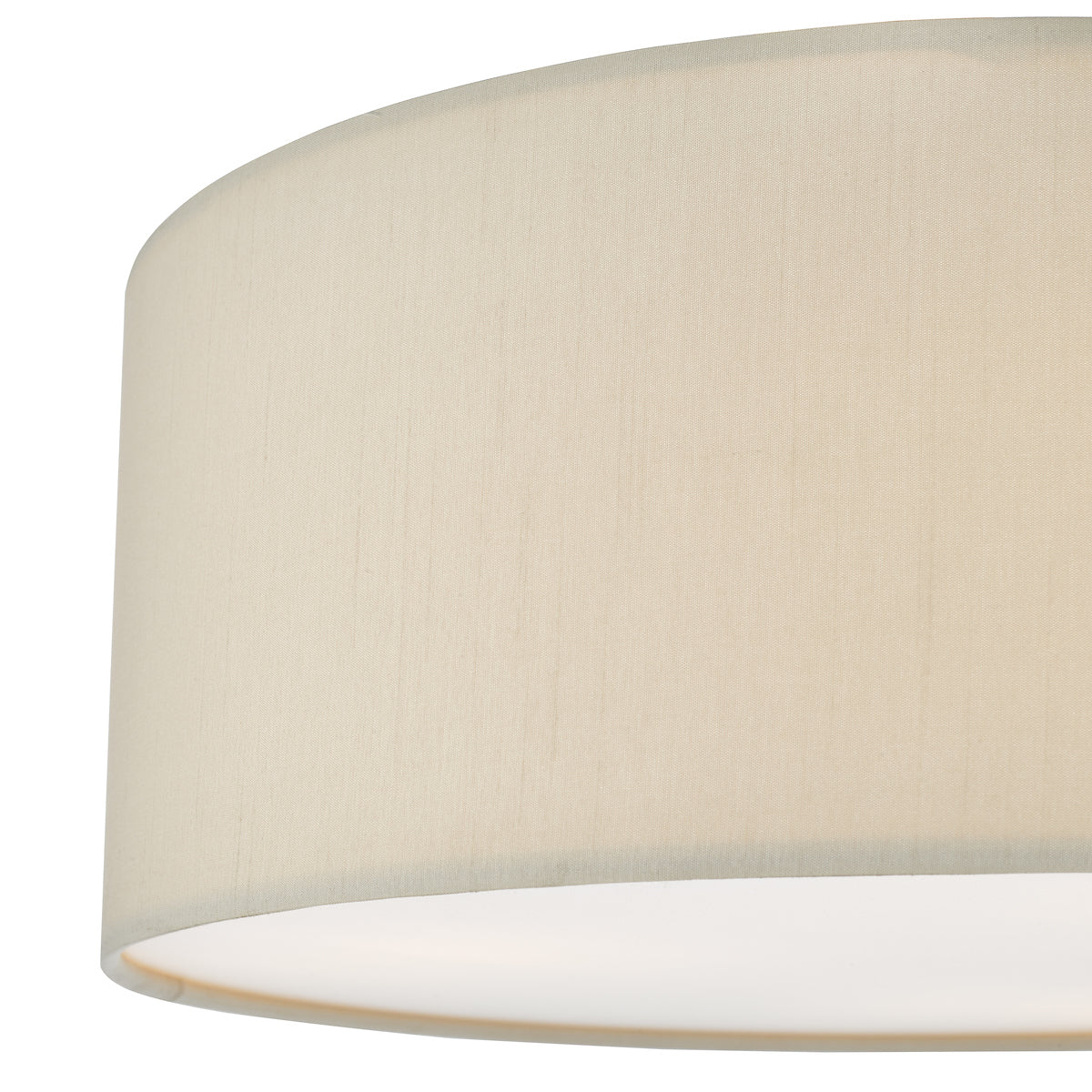 Cierro 3 Light Flush Taupe With Diffuser 40cm<br>Taupe