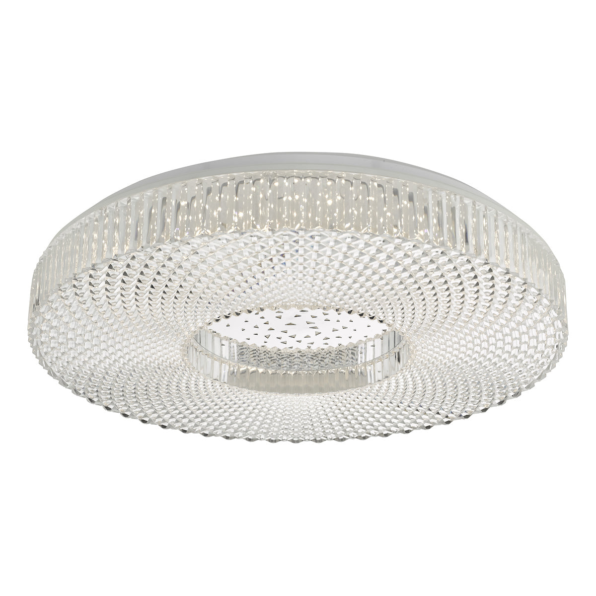 Cimona Flush Acrylic Large LED<br>Clear