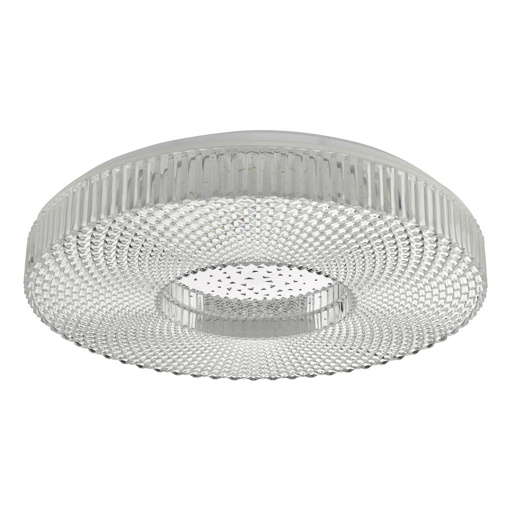 Cimona Flush Acrylic Large LED<br>Clear