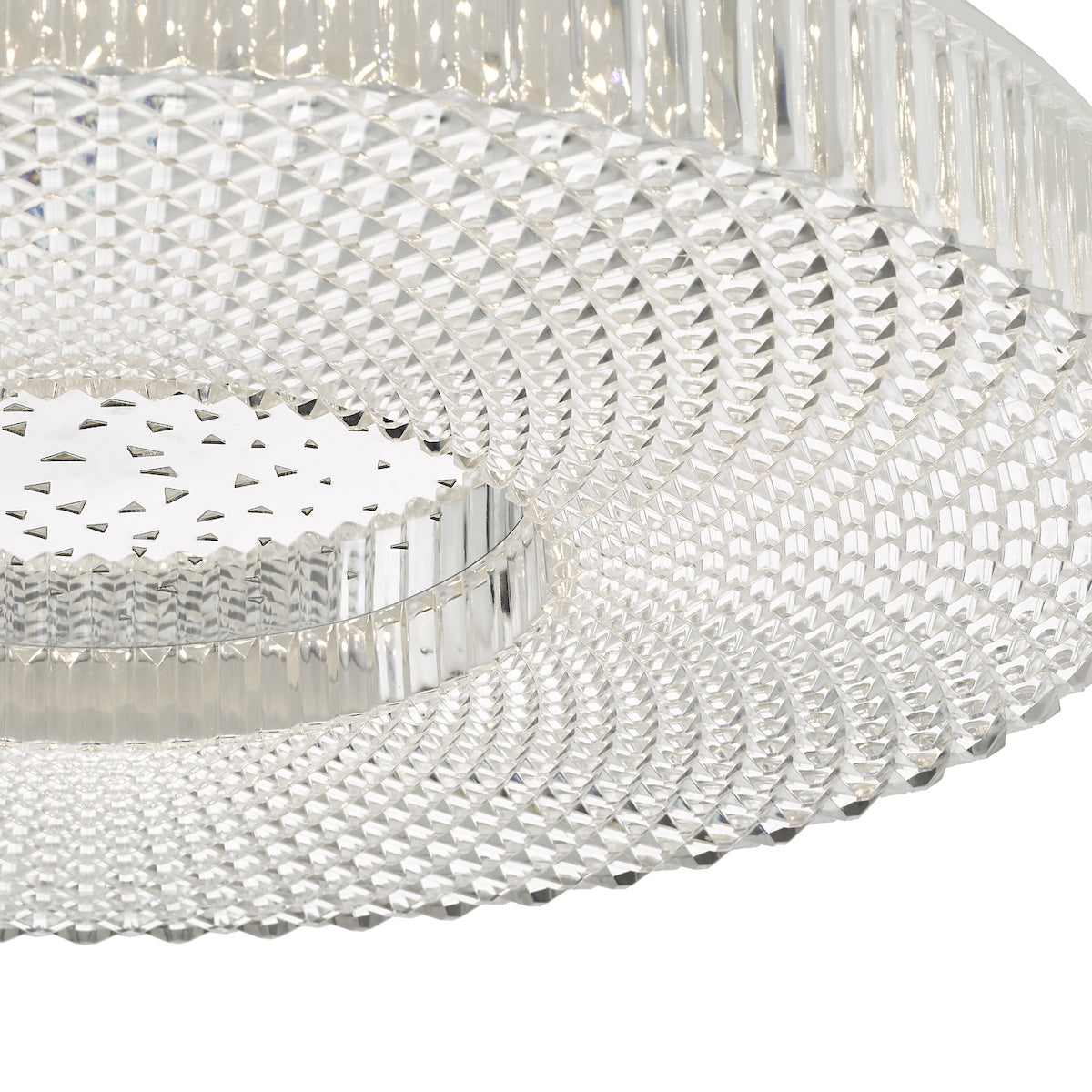 Cimona Flush Acrylic Large LED<br>Clear