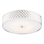 Civic 5 Light Flush Large Polished Chrome<br>Polished Chrome