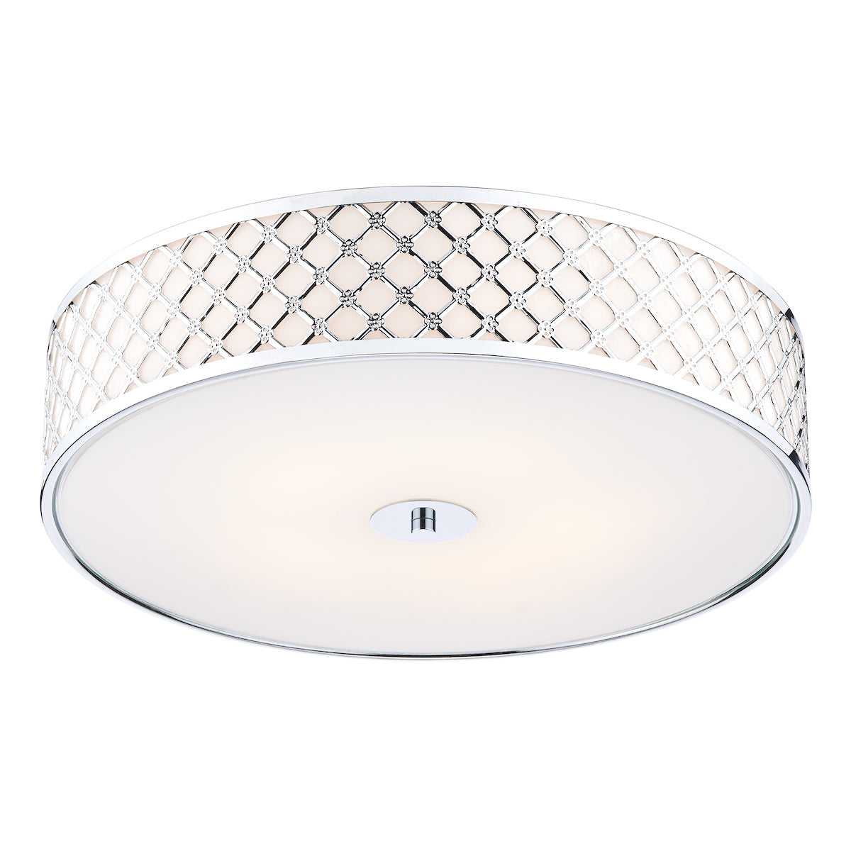 Civic 5 Light Flush Large Polished Chrome<br>Polished Chrome