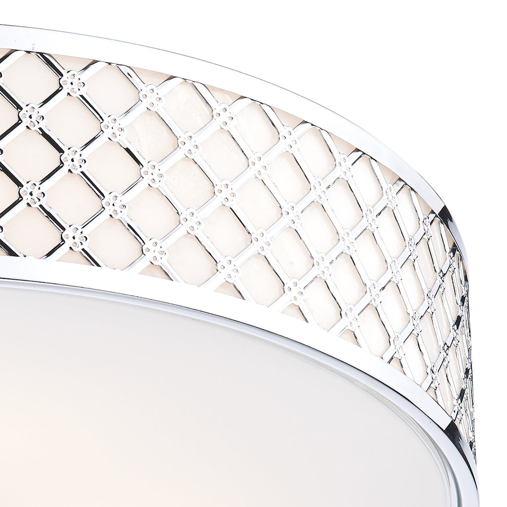 Civic 5 Light Flush Large Polished Chrome<br>Polished Chrome