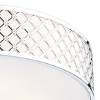 Civic 5 Light Flush Large Polished Chrome<br>Polished Chrome