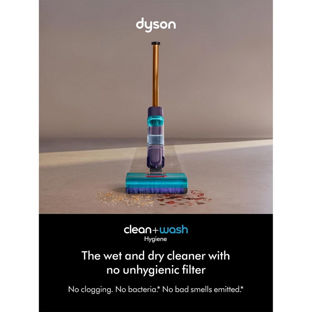 Dyson CLEANWASHHYG Cordless Clean & Wash Vacuum - 45 Minutes Run Time - Gold/Blue