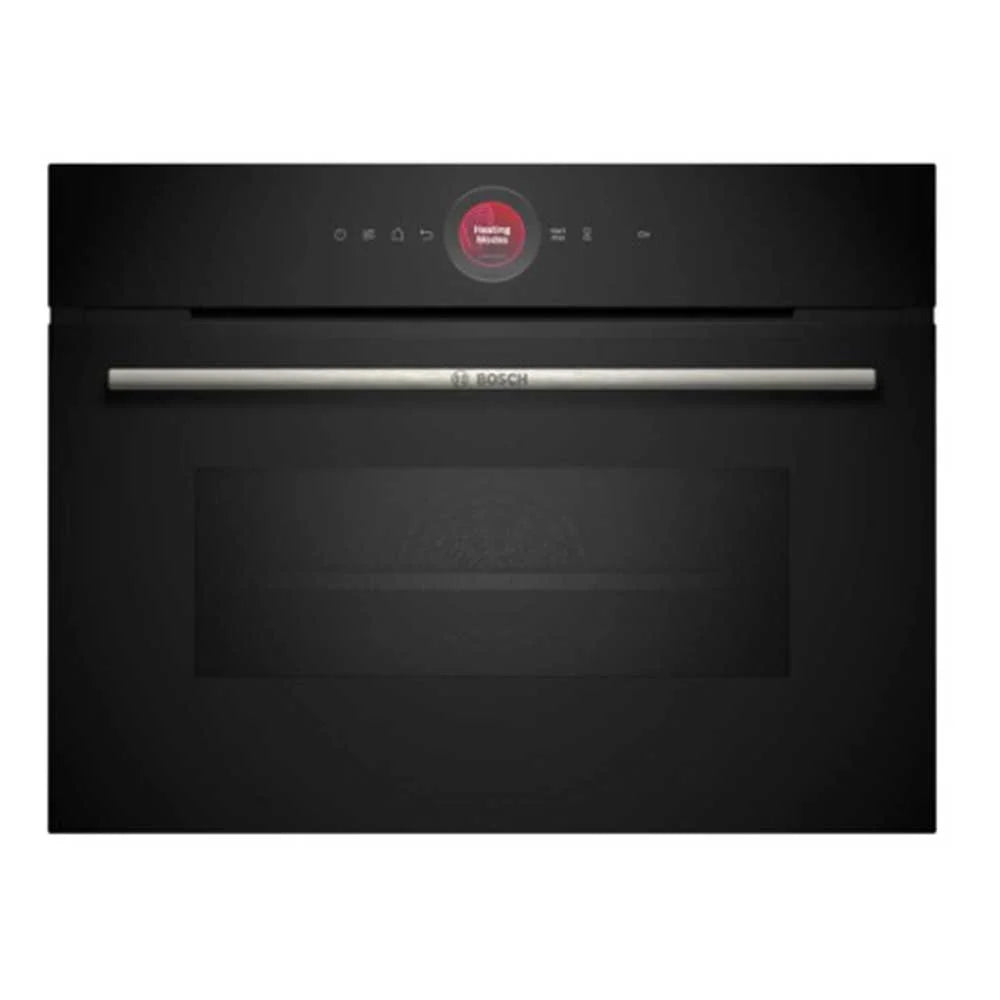 Bosch Series 8 CMG7241B1B Built In Compact Electric Single Oven with Microwave Function - Black