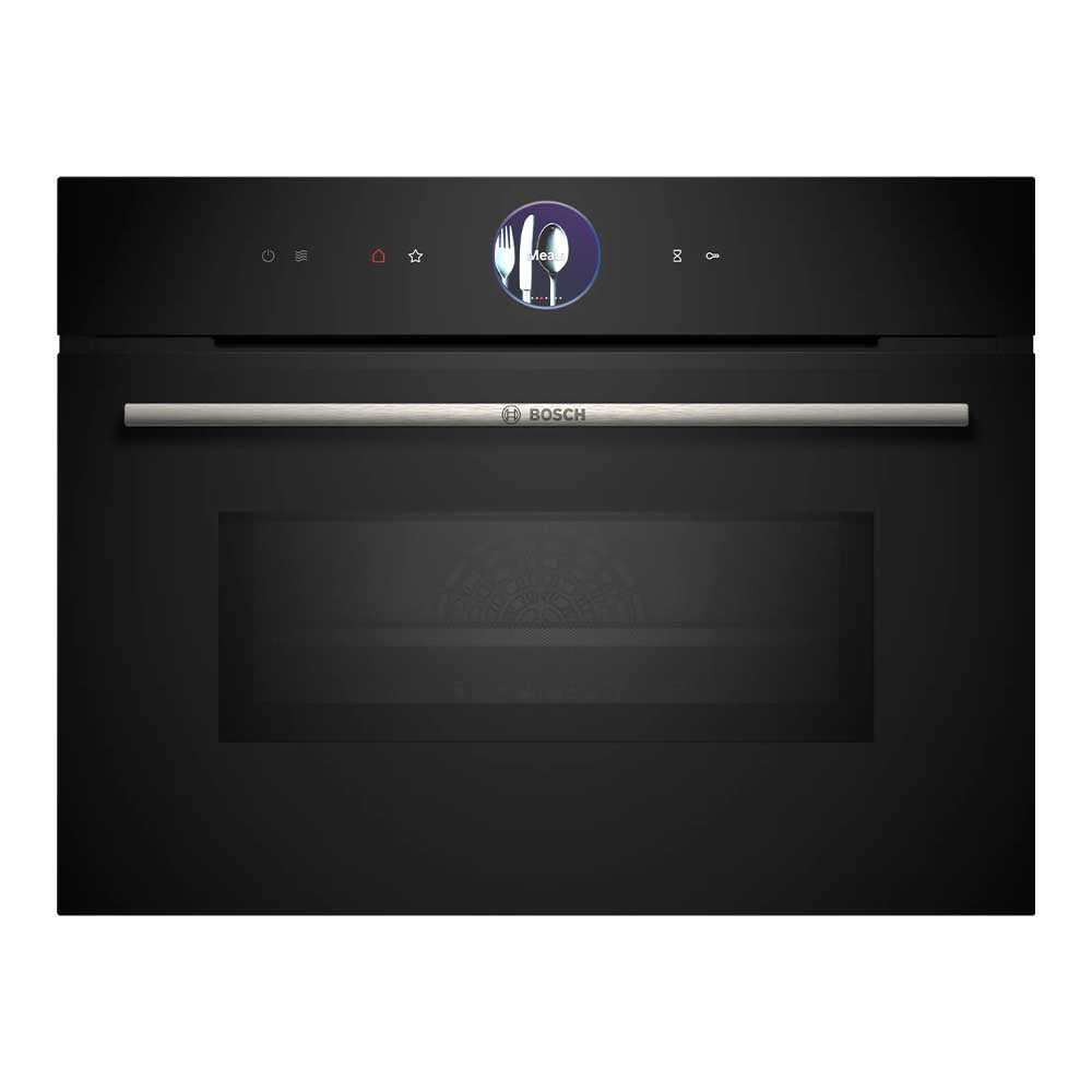 Bosch Series 8 CMG7761B1B Built In Compact Electric Single Oven with Pyrolytic Cleaning - Black