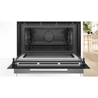Bosch Series 8 CMG7761B1B Built In Compact Electric Single Oven with Pyrolytic Cleaning - Black