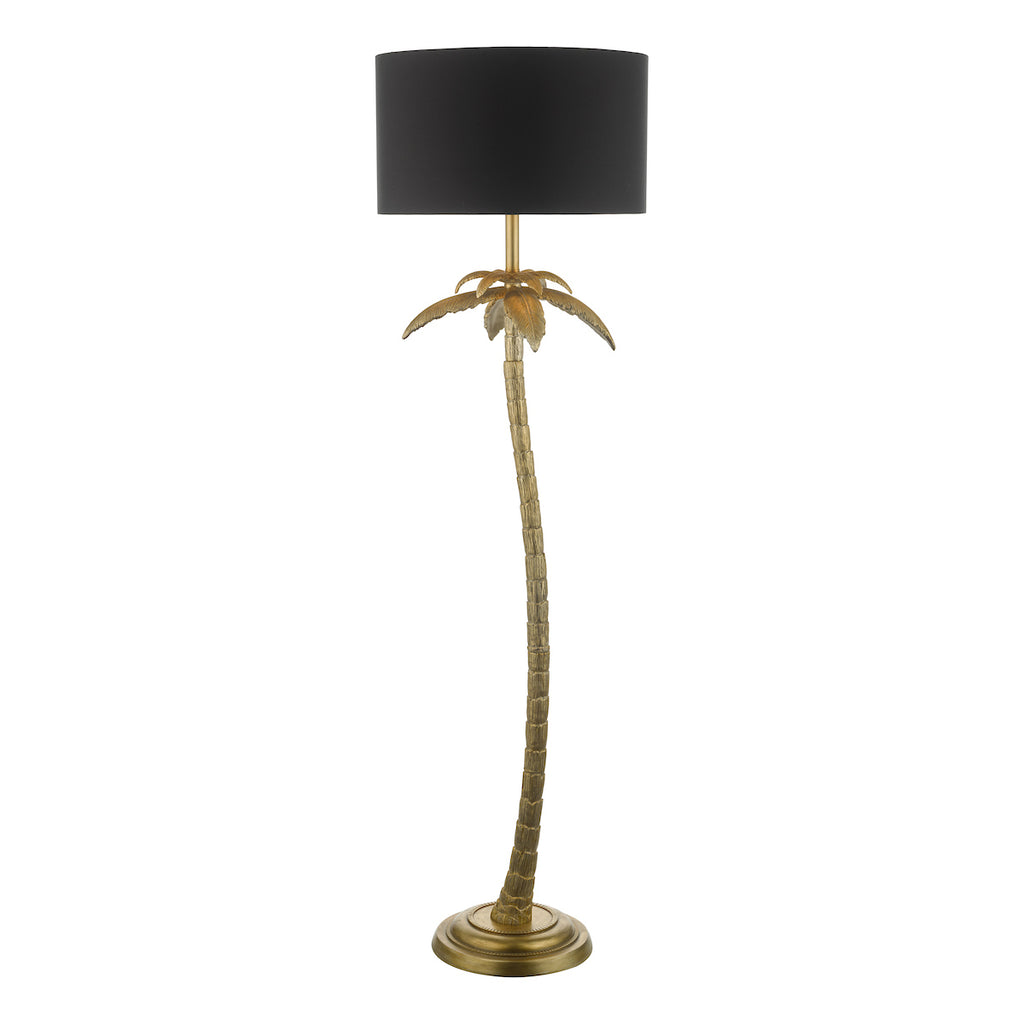 Coco Floor Lamp Antique Gold With Shade <br>Antique Gold