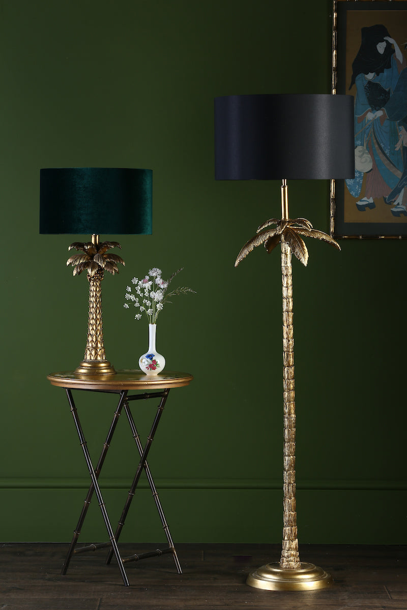 Coco Floor Lamp Antique Gold With Shade <br>Antique Gold
