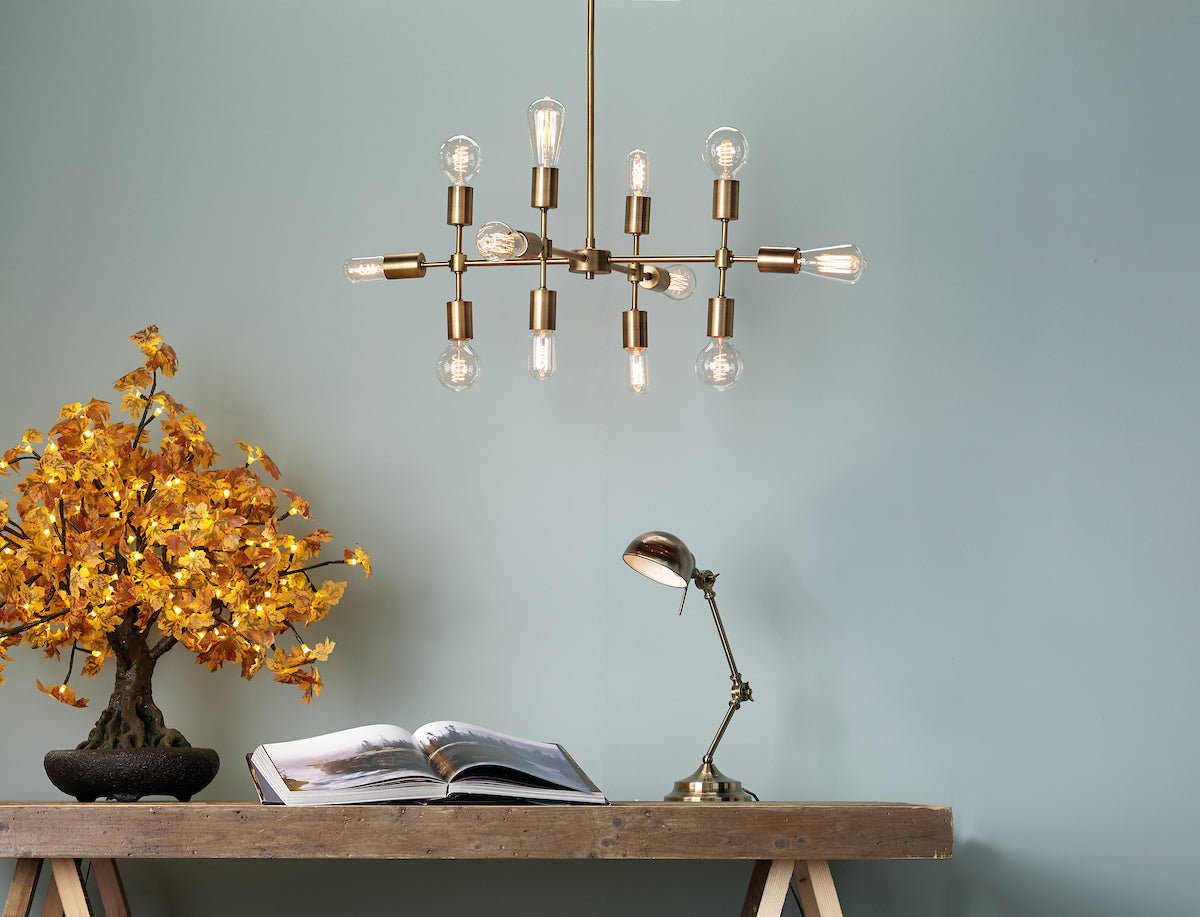 Code 12 Light Pendant Old Gold<br>Aged Gold