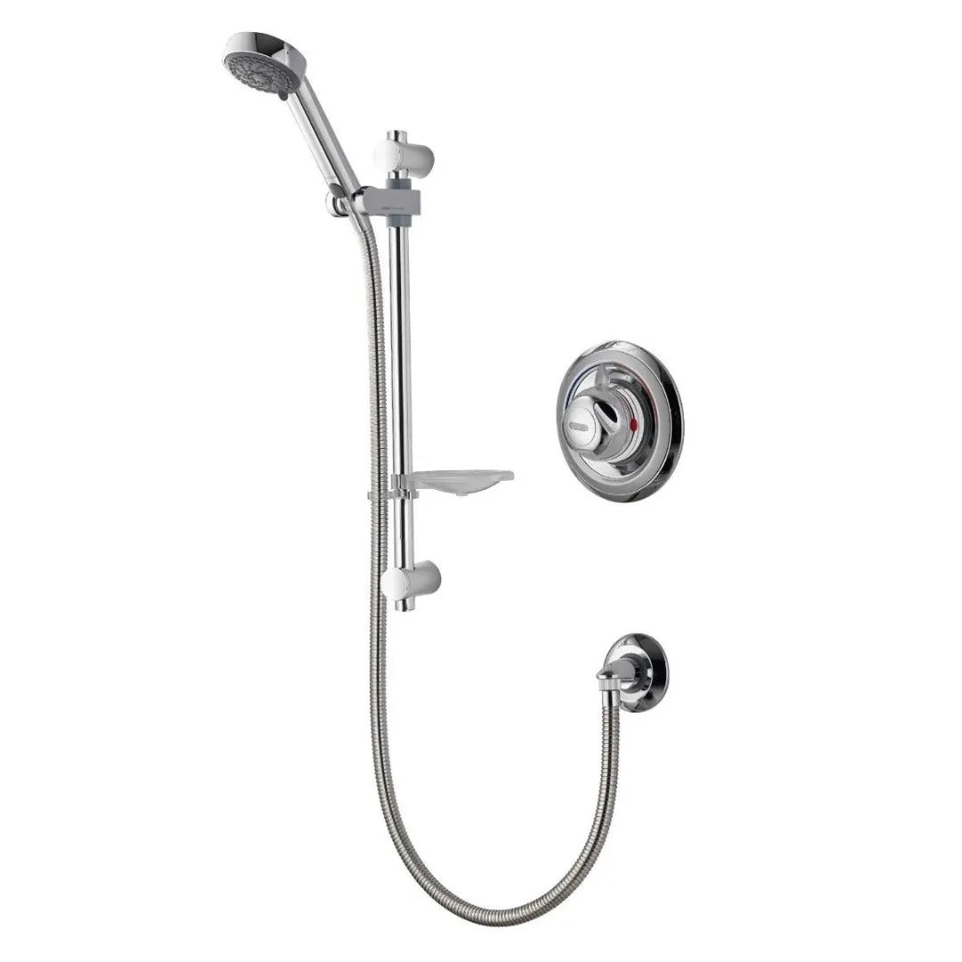 Aqualisa Colt Concealed Shower Mixer With Adjustable Head - Chrome