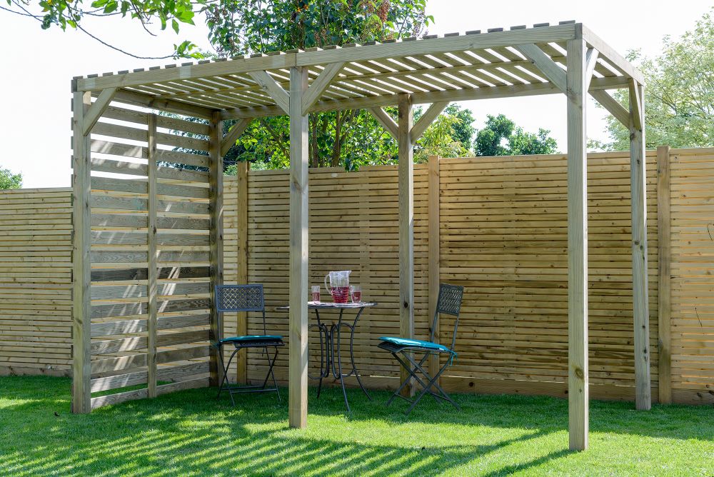 Grange CONURBP Contemporary Urban Timber Pergola 2.44m - Green