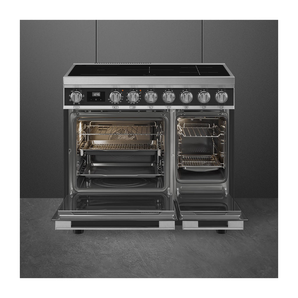 Smeg CPF92I Portofino Induction Twin Oven Range Cooker