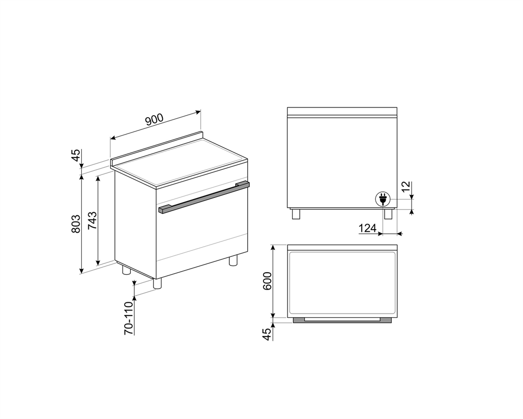 Smeg CPF9I Portofino Electric Range Cooker
