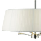Cristin 4 Light Pendant Polished Nickel With Ivory Shade<br>Polished Nickel