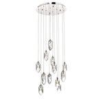 Crystal 12 Light Cluster Pendant Polished Chrome & Crystal<br>Crystal