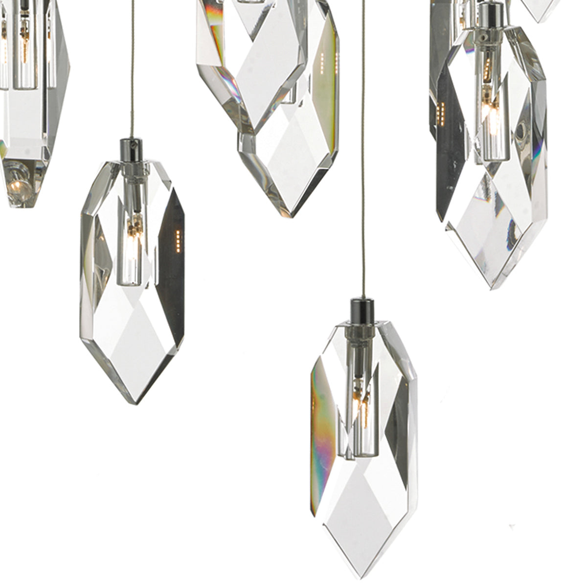Crystal 18 Light Cluster Pendant Polished Chrome & Crystal<br>Crystal