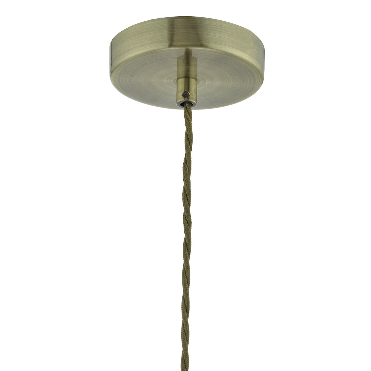 Curtis Pendant Antique Brass & Champagne Glass<br>Antique Brass