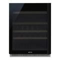 Smeg CVI638LN3 Dolce Stil Novo Under Counter Wine Cooler with Left Hand Hinge Eclipse Glass