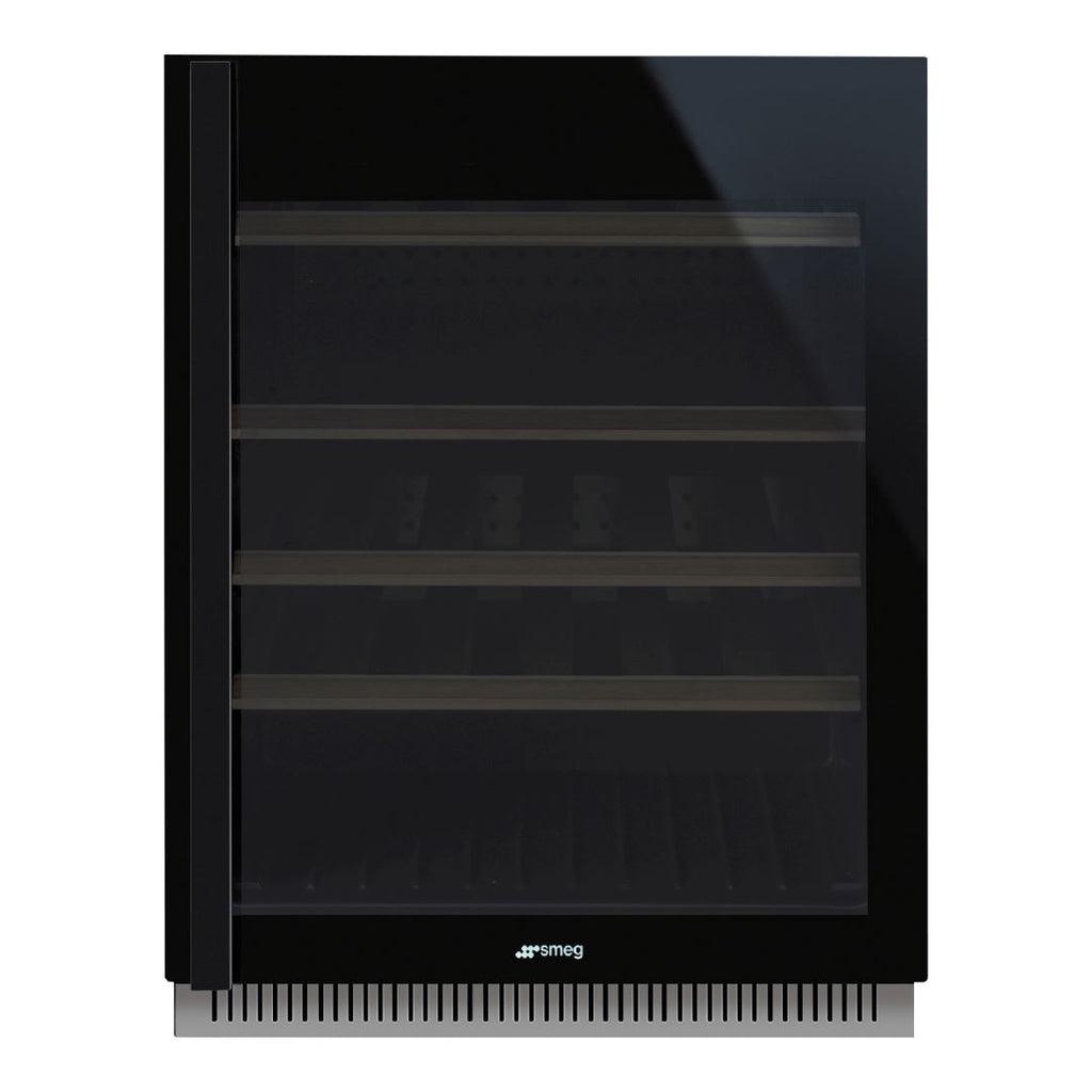 Smeg CVI638RN3 Dolce Stil Novo Under Counter Wine Cooler with Right Hand Hinge Eclipse Glass