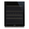 Smeg CVI638RN3 Dolce Stil Novo Under Counter Wine Cooler with Right Hand Hinge Eclipse Glass