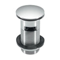 McAlpine Slotted Brass Clicker Basin Plug - Chrome